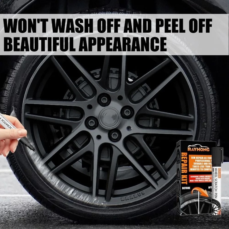 Universal Alloy Wheel Scratch Repair Kit DIY Rim Paint Fix Set 0