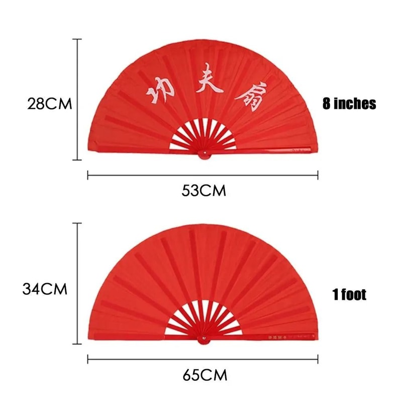 DragonFlow Tai Chi Kung Fu Folding Fan Stage Performance Dance Fan 5