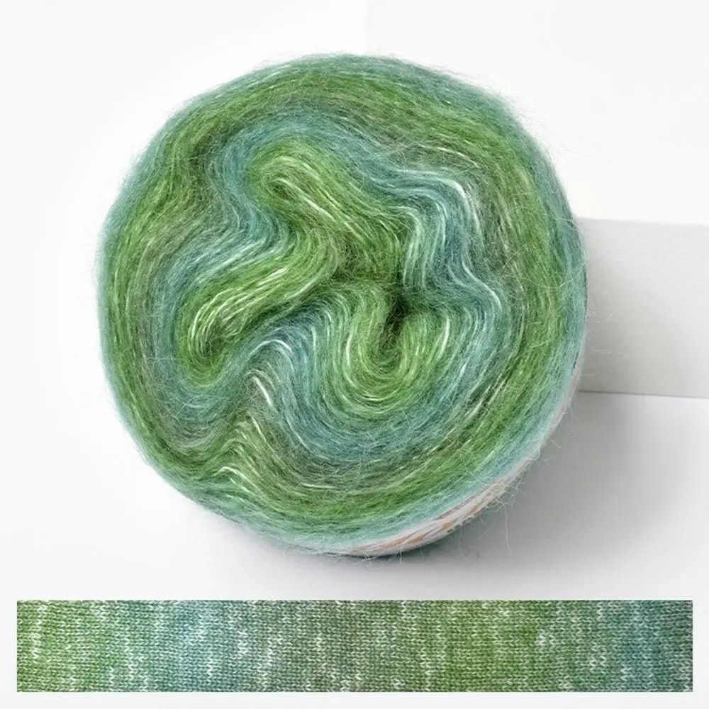 250M Rainbow Gradient Cotton Blend Yarn Soft Crochet Knitting Cake Yarn 9