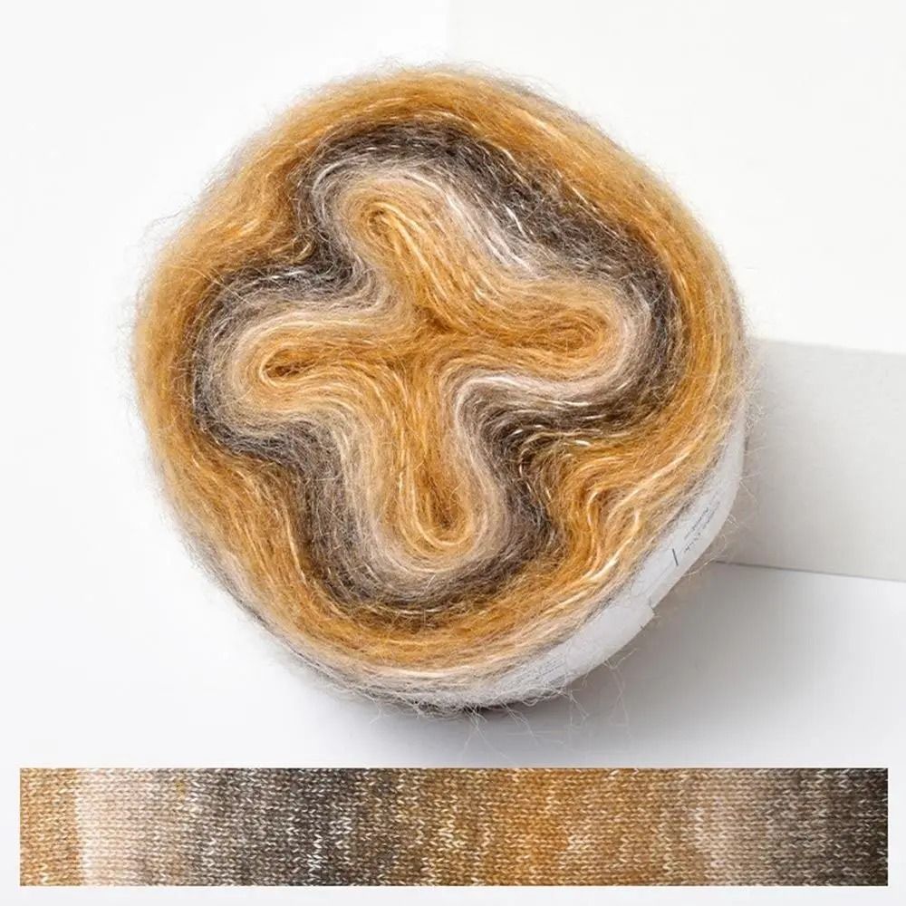 250M Rainbow Gradient Cotton Blend Yarn Soft Crochet Knitting Cake Yarn 7