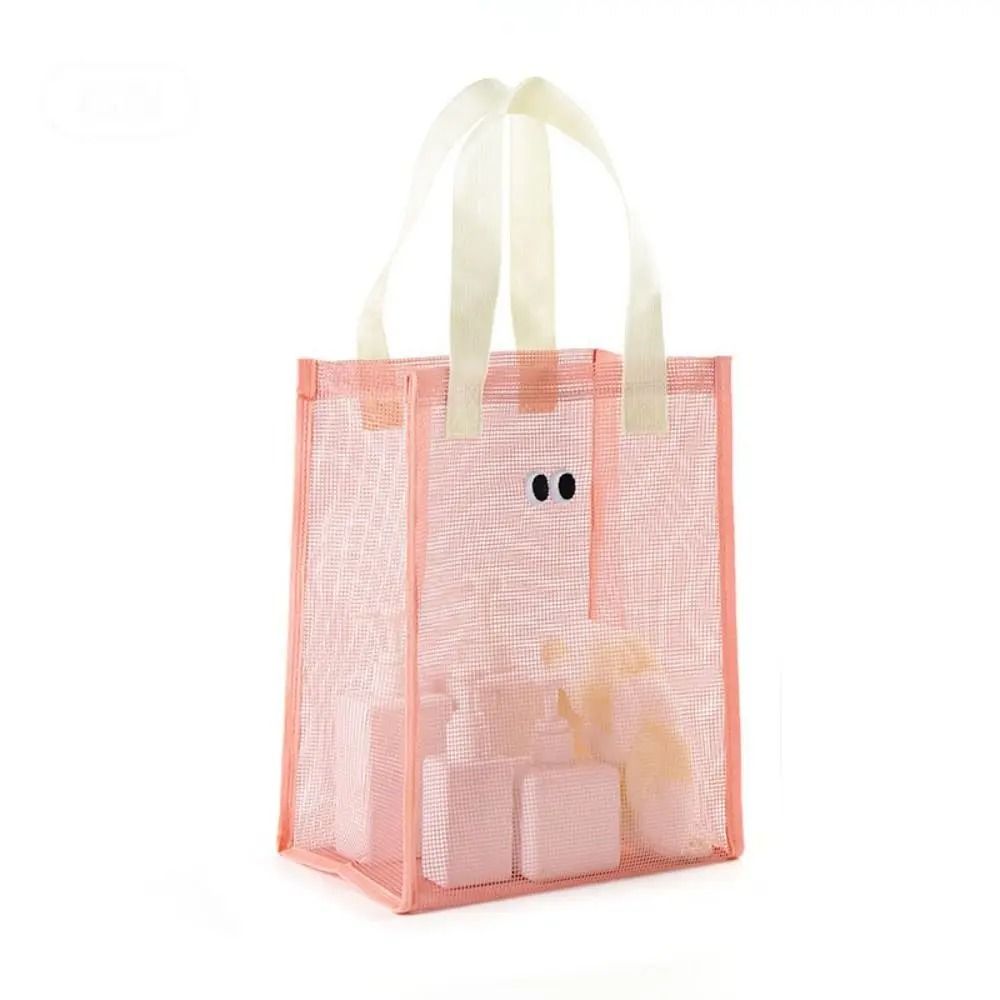 AquaEyes Large Mesh Travel Cosmetic Beach Bag With Big Eyes Design 9