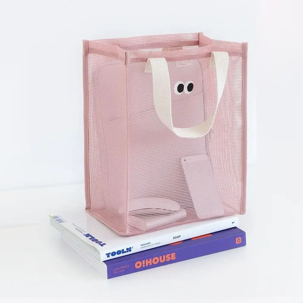 AquaEyes Large Mesh Travel Cosmetic Beach Bag With Big Eyes Design 4