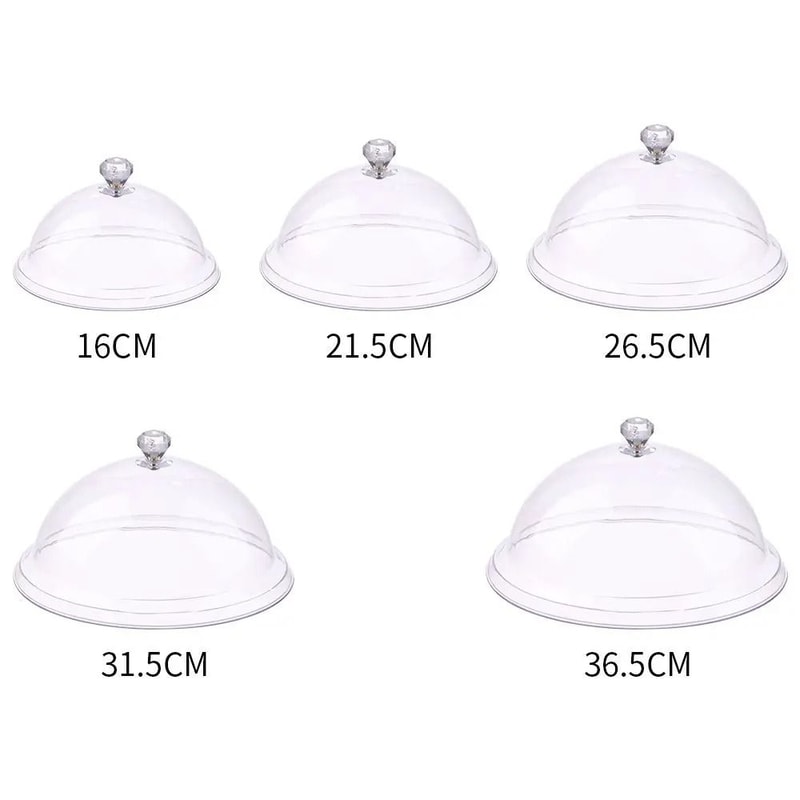 Acrylic Cake Dome Cover Round Dessert Display Food Protector With Lid 5