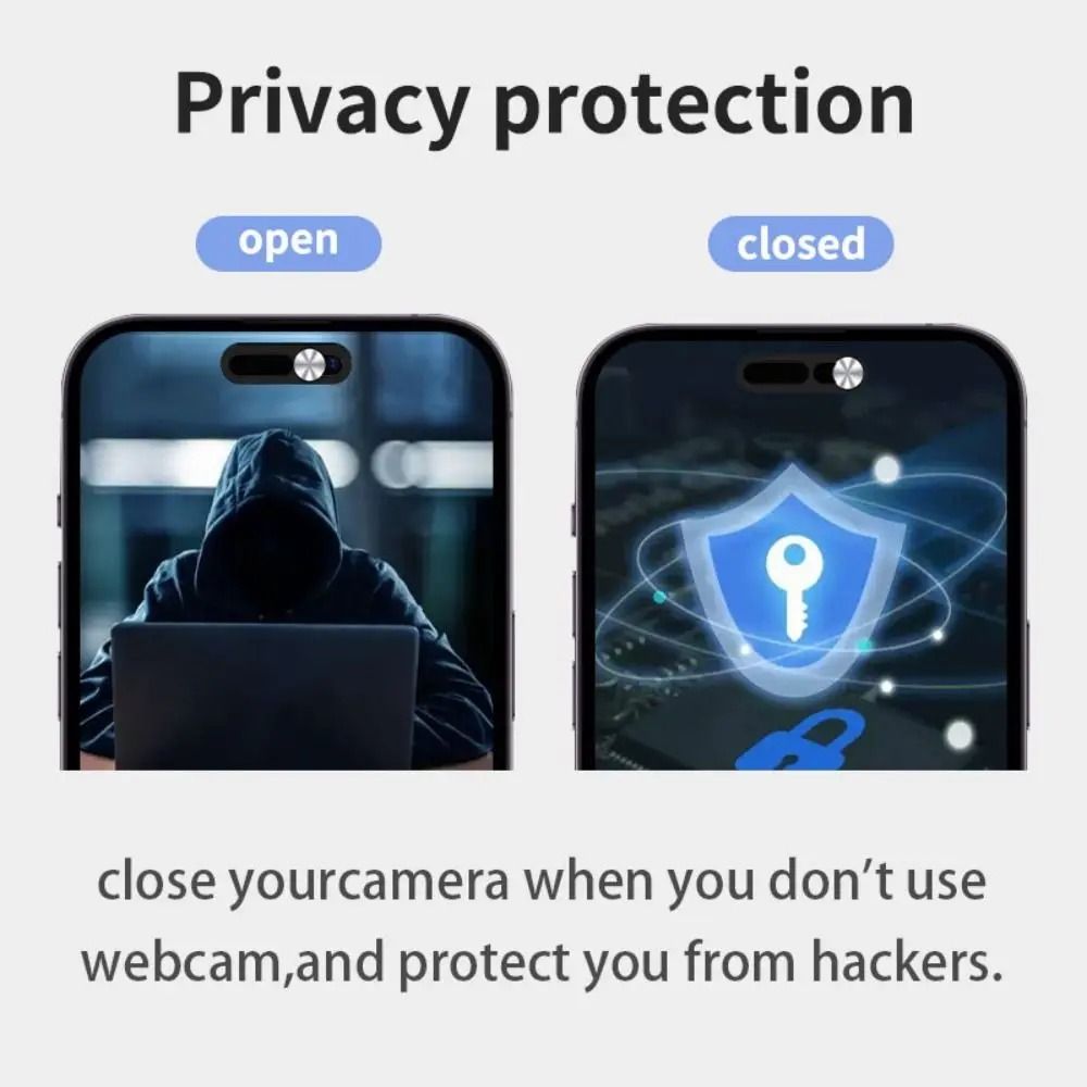 3PCS Metal Webcam Privacy Cover Slider For IPhone 14 Series Camera Protection 2
