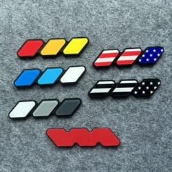 tri-color toyota grille badge emblem for tacoma 4runner tundra highlander