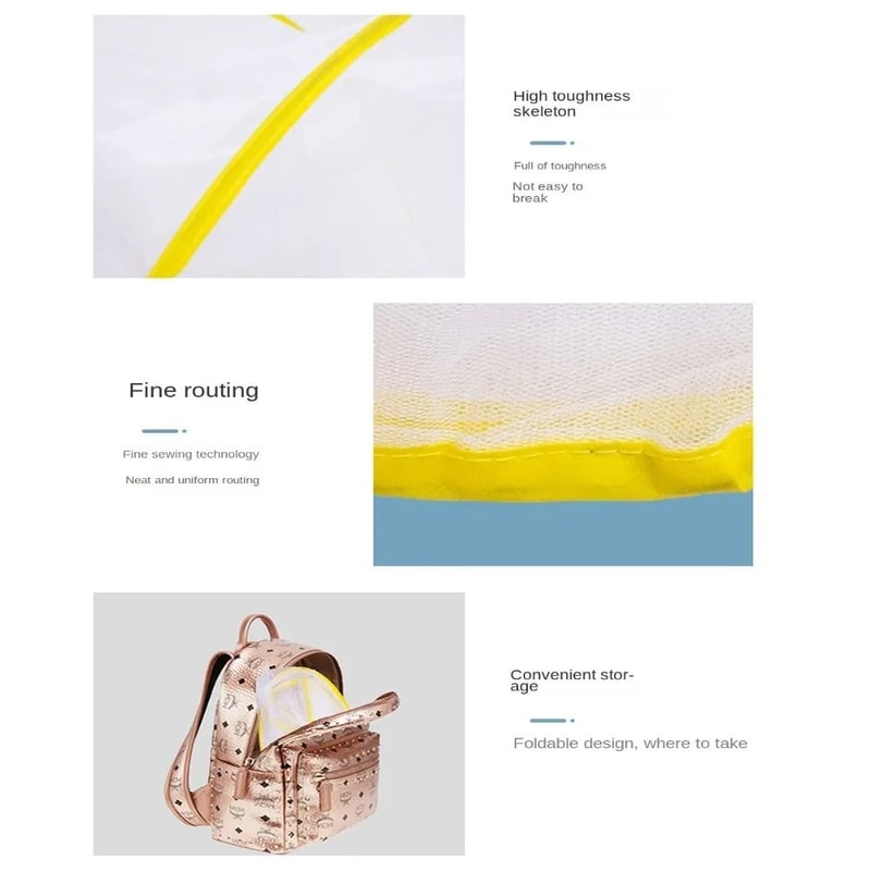 Portable PopUp Mini Mosquito Net Head Cover Lightweight Foldable Face Protection Net 3