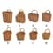 Rustic Imitation Rattan Hanging Kitchen Storage Basket With Handle 4
