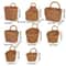 Rustic Imitation Rattan Hanging Kitchen Storage Basket With Handle 5