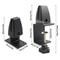 Adjustable Aluminum Desk Partition Clamp Glass Divider Clip Black White Silver 5