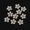 10PCS Flower Rhinestone Pearl Buttons Alloy Crystal DIY Wedding Craft Embellishments 5