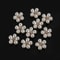 10PCS Flower Rhinestone Pearl Buttons Alloy Crystal DIY Wedding Craft Embellishments 5