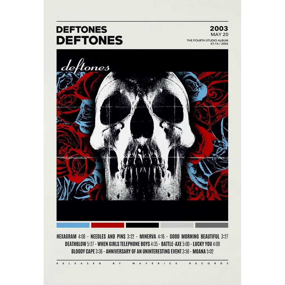 Deftones Album Cover Poster Canvas Around The Fur Saturday Night Wrist Wall Art 11