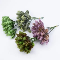 artificial pineapple grass floral stems 30 heads wedding home decor arrangement