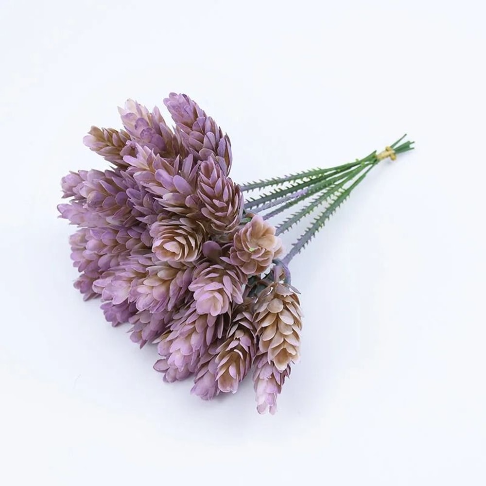 Artificial Pineapple Grass Floral Stems 30 Heads Wedding Home Decor Arrangement 7