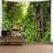 3D Window Scenery Tapestry Forest View Wall Hanging Mural Cloth Decor 22