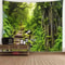 3D Window Scenery Tapestry Forest View Wall Hanging Mural Cloth Decor 22