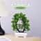 Mini Artificial Bonsai Tree Potted Decor Realistic Faux Greenery 10