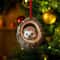 Woodland Animal Acrylic Christmas Ornament Tree Trunk Design Bunny Owl Squirrel Hedgehog Pendant 2