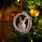 Woodland Animal Acrylic Christmas Ornament Tree Trunk Design Bunny Owl Squirrel Hedgehog Pendant 8