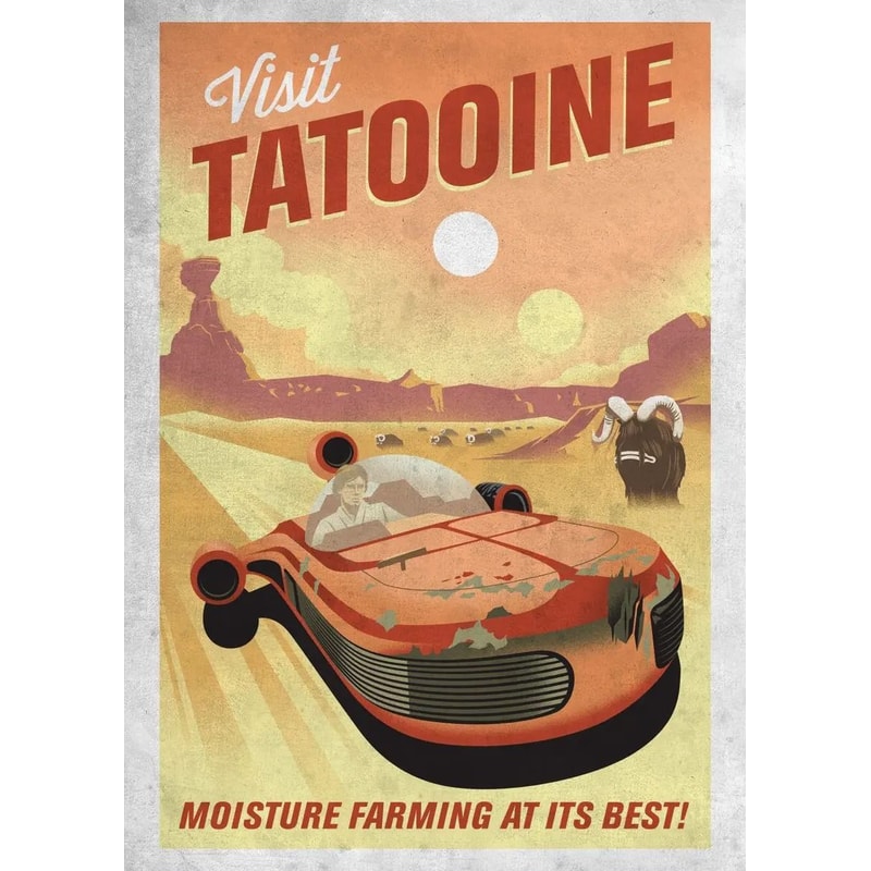 Galactic Retro Propaganda Canvas Poster Space Movie Wall Art 11