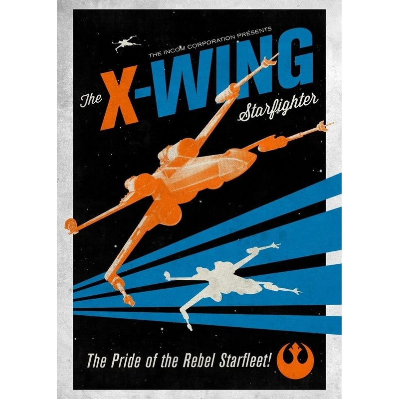 Galactic Retro Propaganda Canvas Poster Space Movie Wall Art 14