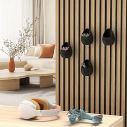 no-drill acoustic panel planting tray clip-on shelf decor for plants & storage