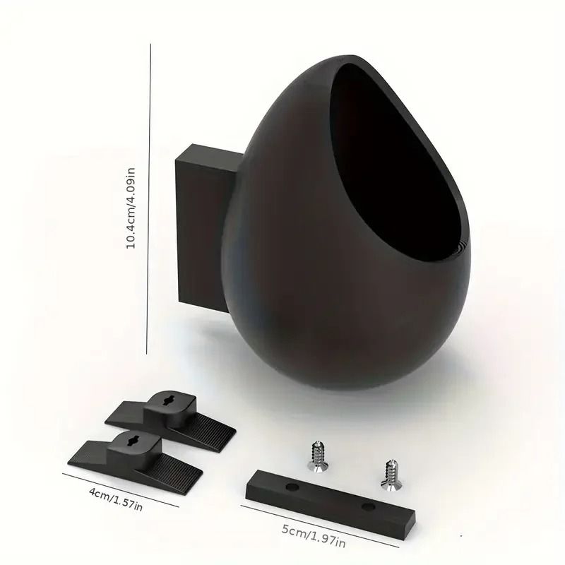 NoDrill Acoustic Panel Planting Tray ClipOn Shelf Decor For Plants Storage 6