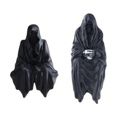 dark gothic hooded cloak statue 3d printed desk decor figurine