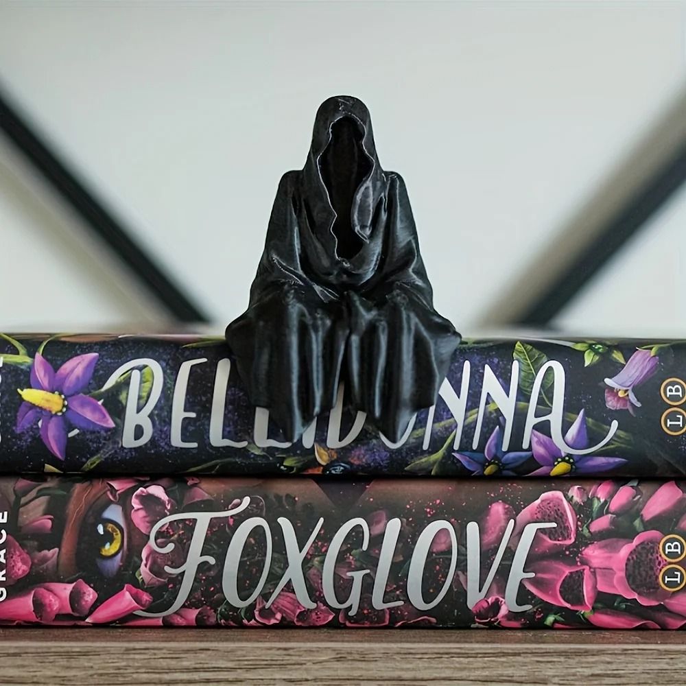 Dark Gothic Hooded Cloak Statue 3D Printed Desk Decor Figurine 2