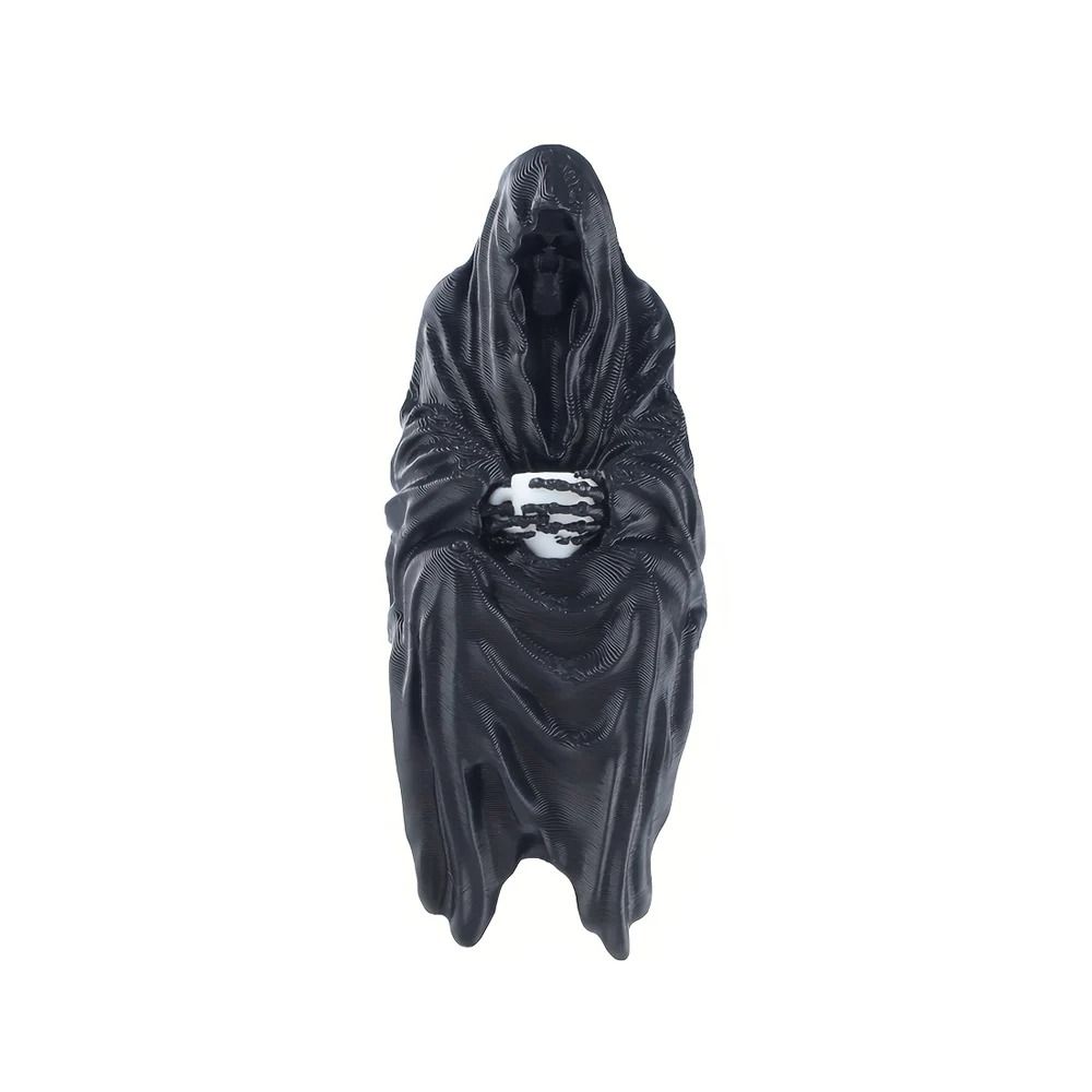 Dark Gothic Hooded Cloak Statue 3D Printed Desk Decor Figurine 8