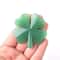 Natural Aventurine Four Leaf Clover Crystal Figurine Lucky Stone Decor 8