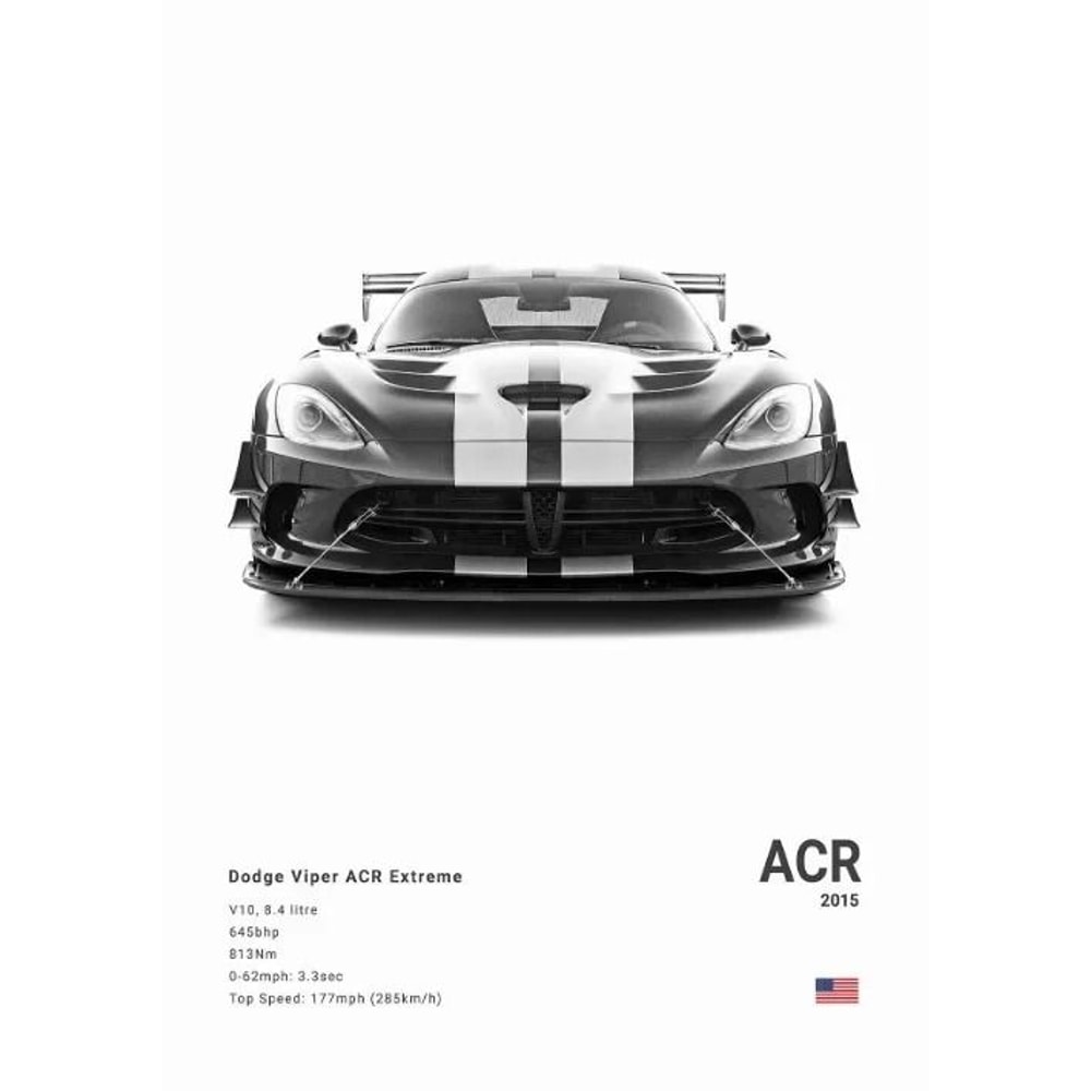 Dodge Challenger SRT Hellcat Redeye Canvas Wall Art Modern Muscle Car Poster 14