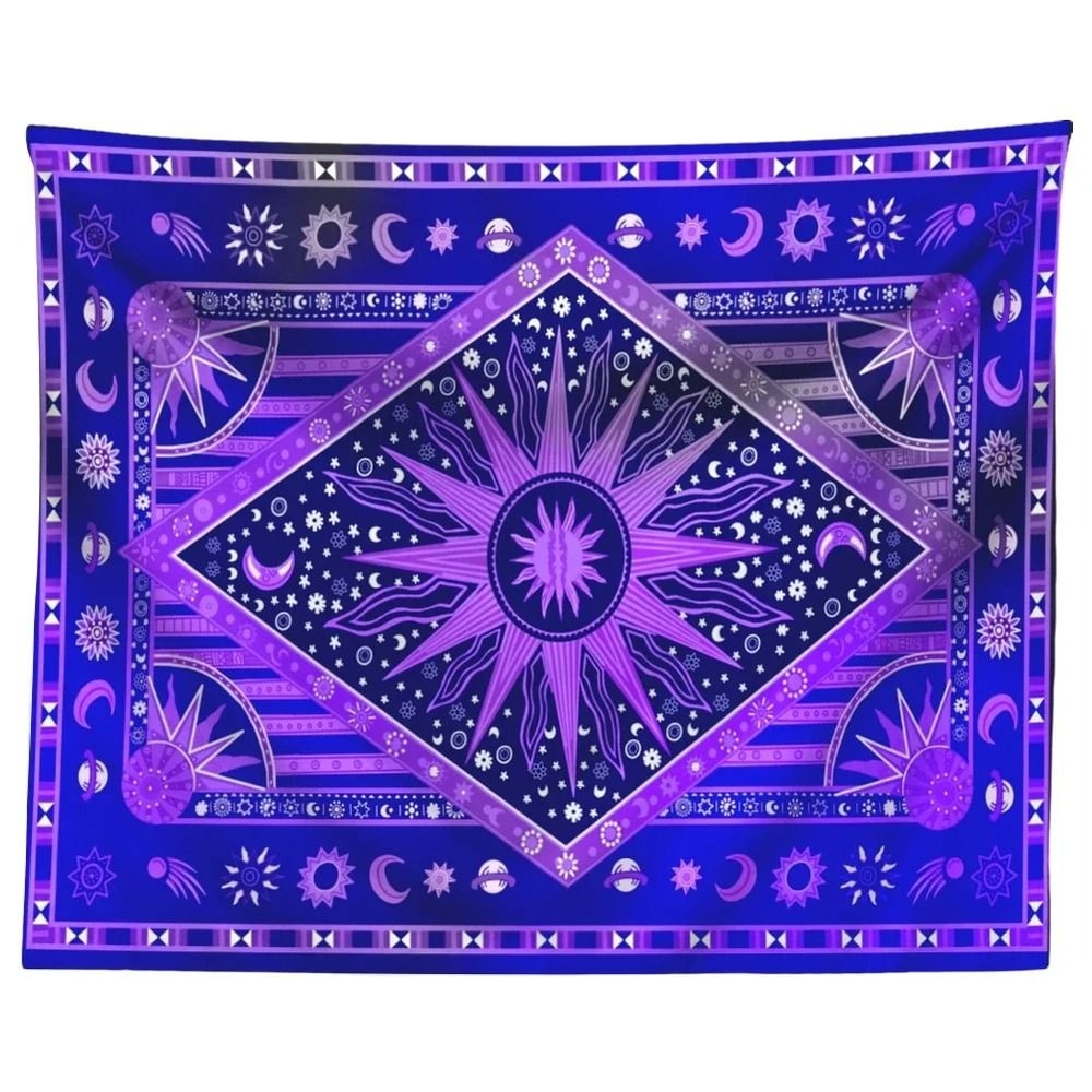 Bohemian Mandala Wall Tapestry Indian Tarot Aesthetic Room Decor 10