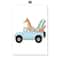 Funny Safari Animals Canvas Wall Art Elephant Giraffe Nordic Nursery Decor 12