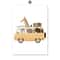 Funny Safari Animals Canvas Wall Art Elephant Giraffe Nordic Nursery Decor 8