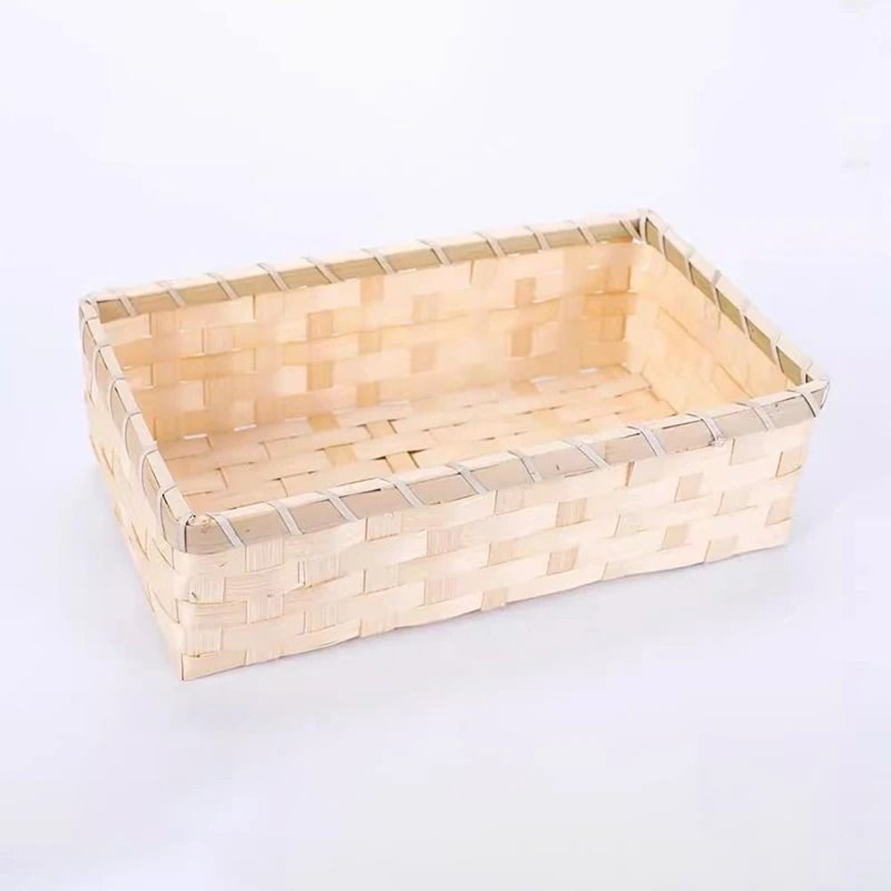 Handwoven Bamboo Pu Erh Tea Cake Storage Box Natural Aging Tea Organizer 2