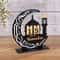 Black Gold Ramadan Countdown Calendar Acrylic Eid Mubarak Decorative Table Ornament 2