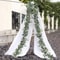 Artificial Eucalyptus Garland With White Flowers And Berries For Wedding And Home Decor 5