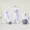 4Piece Astronaut Figurine Set SpaceThemed Desk Decor Educational Toy 15