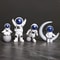 4Piece Astronaut Figurine Set SpaceThemed Desk Decor Educational Toy 7