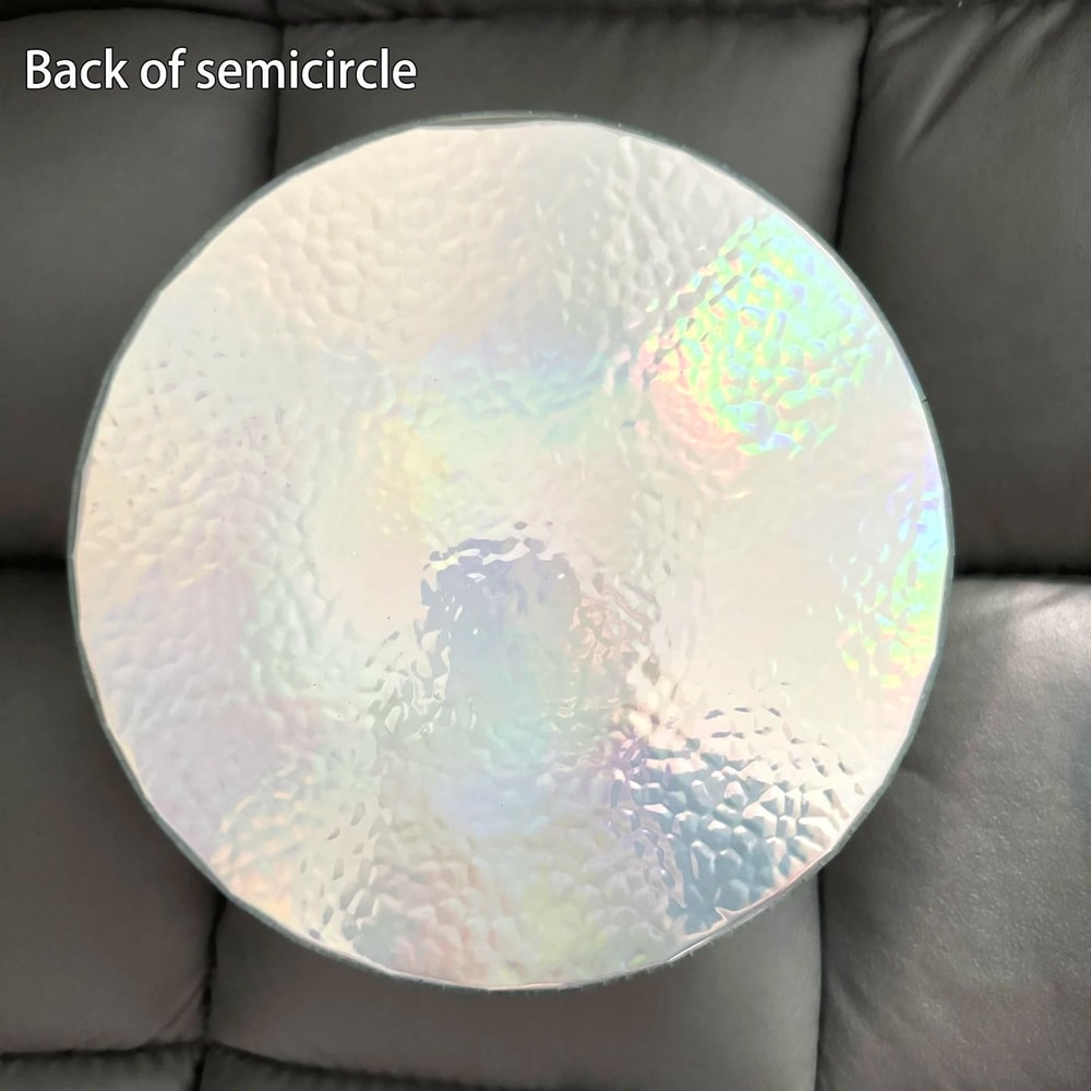 Modern Disco Mirror Wall Art Semicircle Reflective Decor For Stylish Interiors 4