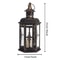 Vintage Hanging Candle Lantern 10in Metal Decorative Candle Holder For Indoor Outdoor Events 7