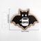 Cute Wooden Bat Coffee Cup Sticker Hanging Decor For Halloween Kitchen Fridge 5