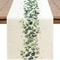 Spring Eucalyptus Leaf Table Runner Botanical Green Dining Decor 4