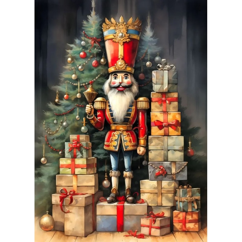 Classic Santa Claus Christmas Canvas Wall Art Festive Holiday Poster Decor 12