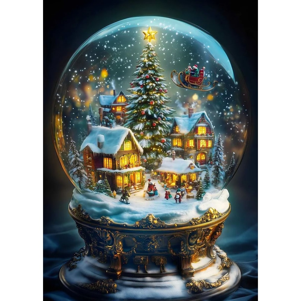 Classic Santa Claus Christmas Canvas Wall Art Festive Holiday Poster Decor 14