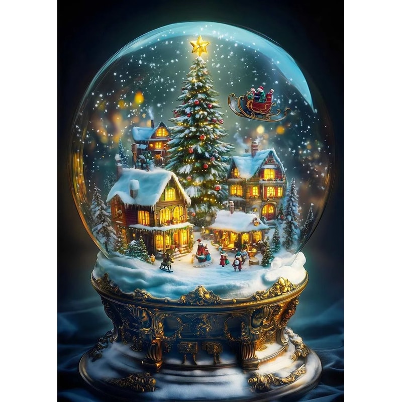 Classic Santa Claus Christmas Canvas Wall Art Festive Holiday Poster Decor 14