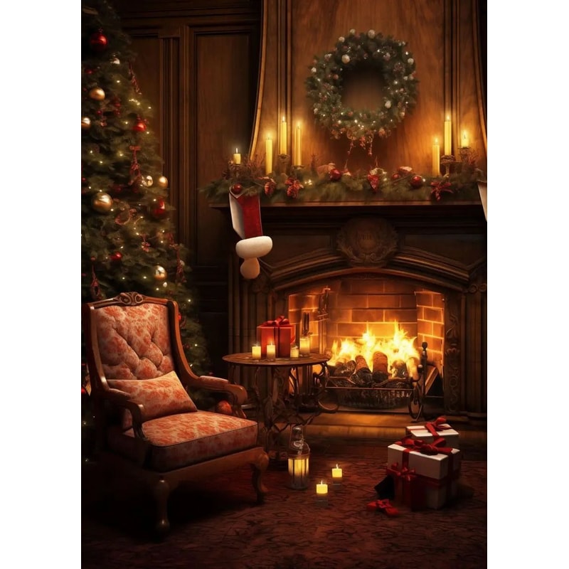 Classic Santa Claus Christmas Canvas Wall Art Festive Holiday Poster Decor 21