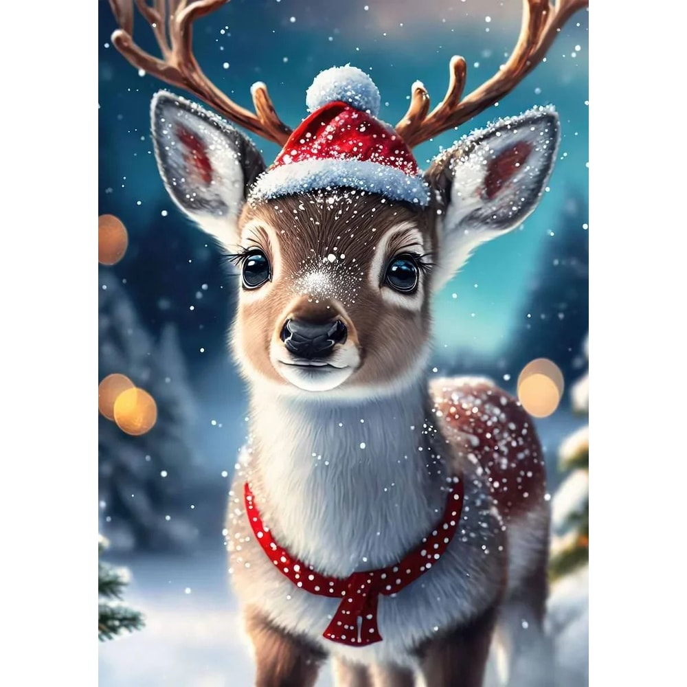 Classic Santa Claus Christmas Canvas Wall Art Festive Holiday Poster Decor 24