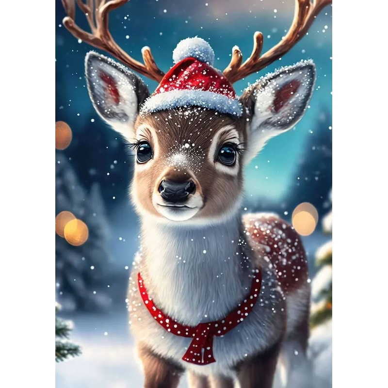 Classic Santa Claus Christmas Canvas Wall Art Festive Holiday Poster Decor 24